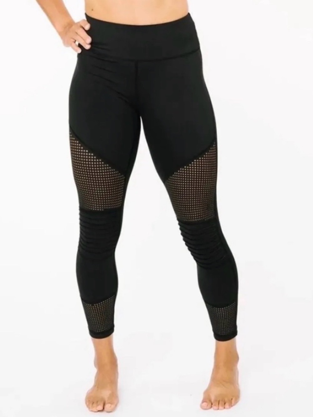Zyia black moto light n tight hi-rise 7/8 24” (12)